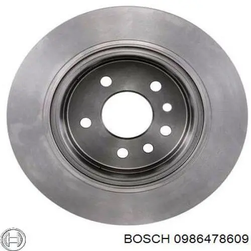 0986478609 Bosch диск гальмівний задній