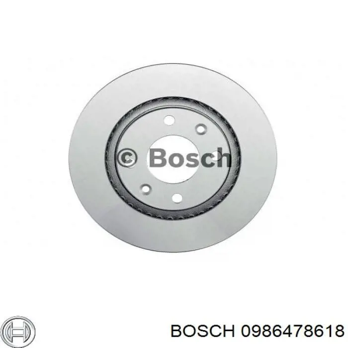 Гальмівні диски передні 0986478618 Bosch