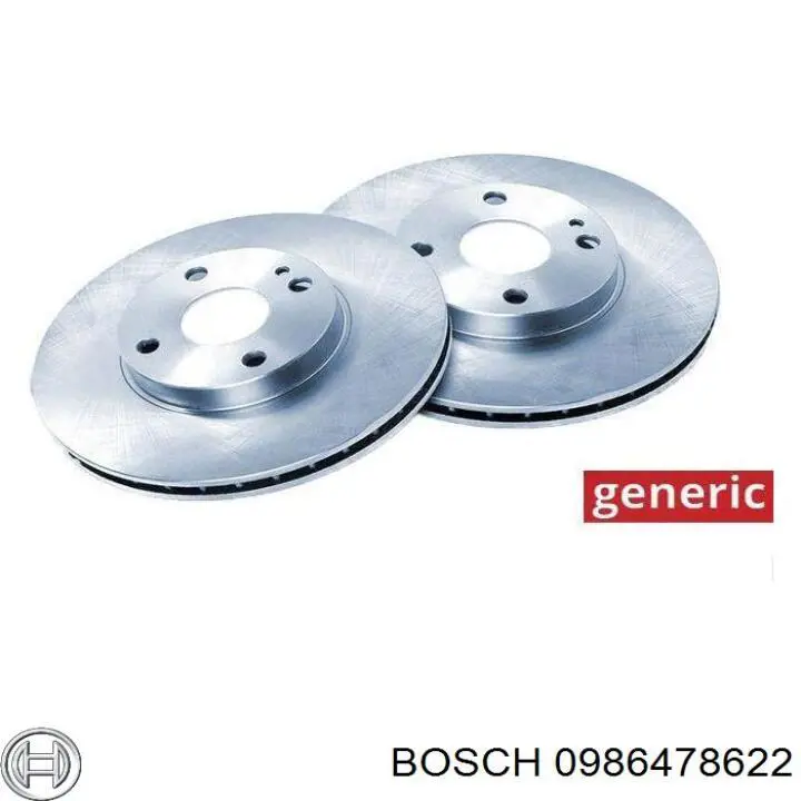 Диск переднього гальма Bosch 0986478622 ціна, від 63.05 USD