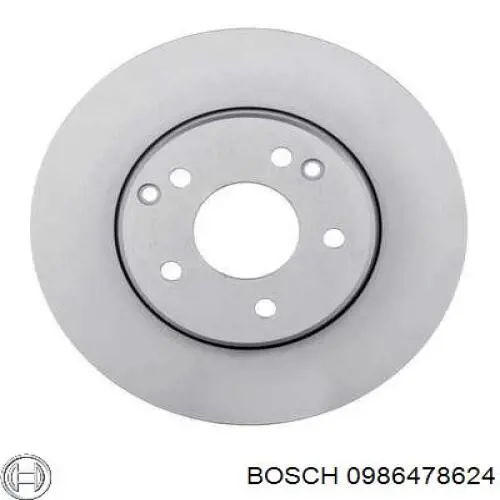 0986478624 Bosch диск гальмівний передній