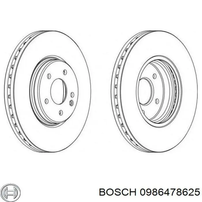 Купити 0986478625 Bosch Ротор гальмівний
