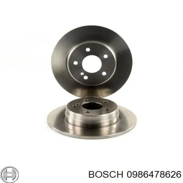 0986478626 Bosch диск гальмівний задній