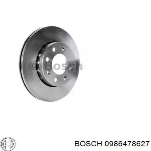 0986478627 Bosch диск гальмівний передній