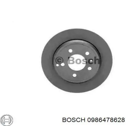 0986478628 Bosch диск гальмівний задній