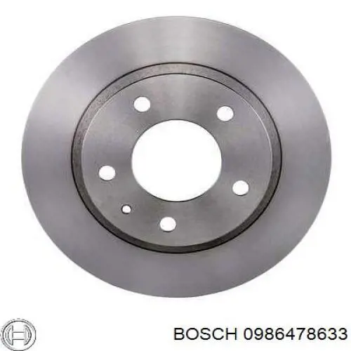 0986478633 Bosch диск гальмівний задній