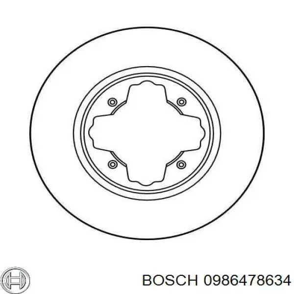 Купити 0986478634 Bosch Ротор гальмівний