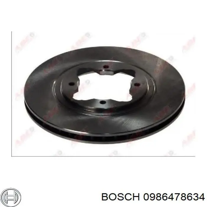 Гальмівні диски передні 0986478634 Bosch