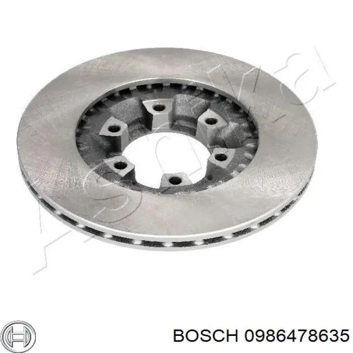 0986478635 Bosch диск гальмівний передній