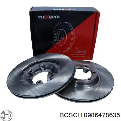Диск переднього гальма Bosch 0986478635 ціна, від 36.10 USD