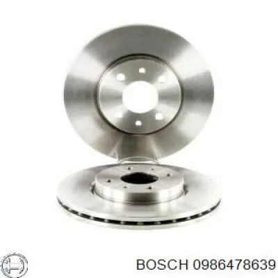 0986478639 Bosch диск гальмівний передній