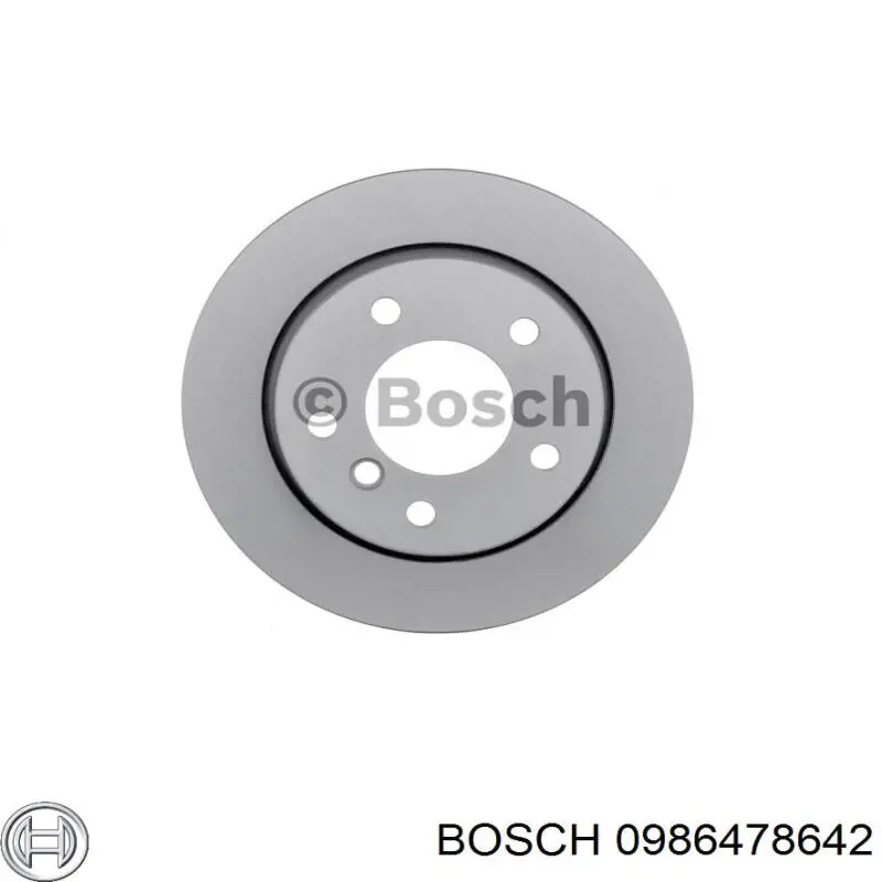 0986478642 Bosch диск гальмівний задній
