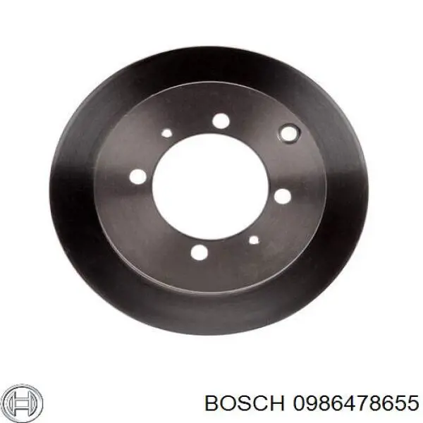 0986478655 Bosch диск гальмівний задній