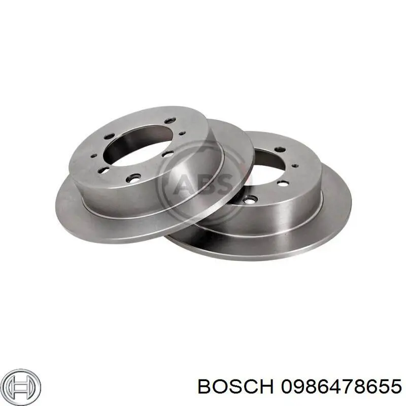Купити 0986478655 Bosch Диск заднього гальма