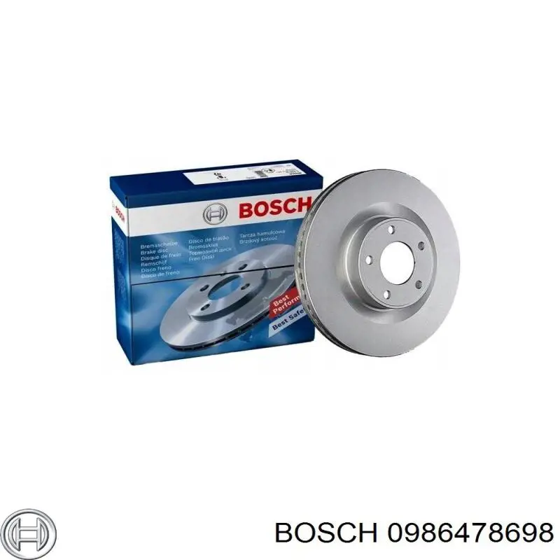 Гальмівні диски передні 0986478698 Bosch