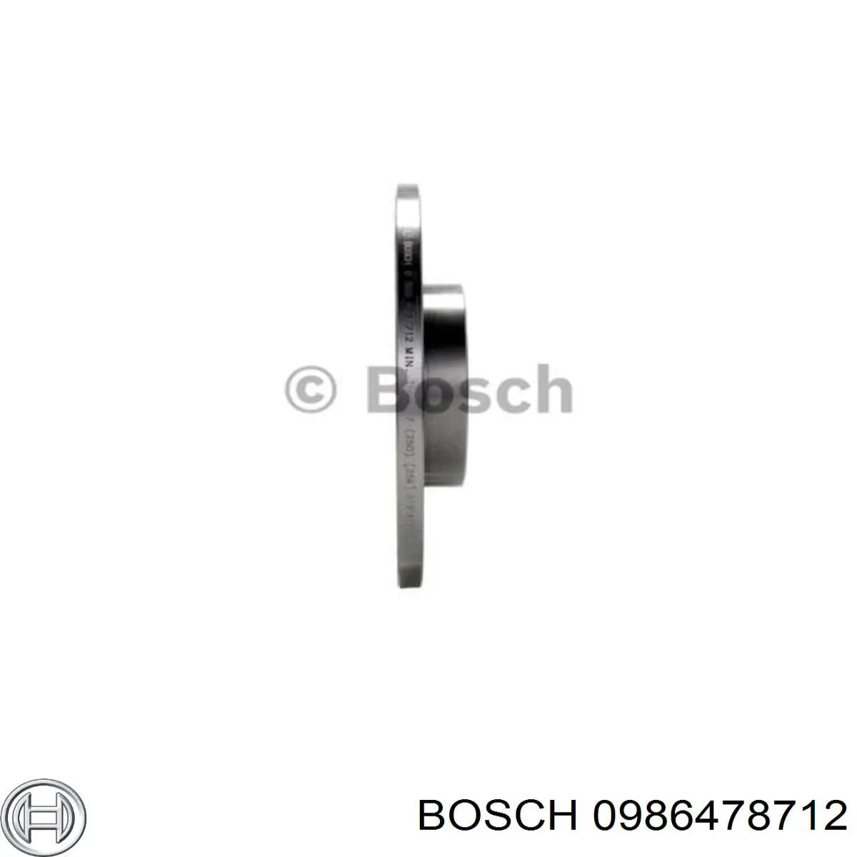 0986478712 Bosch диск гальмівний передній
