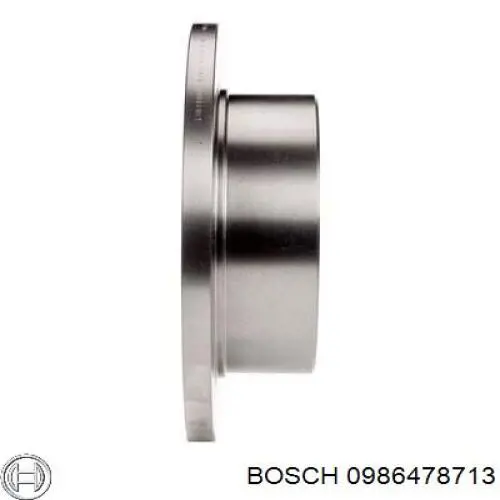 0986478713 Bosch диск гальмівний задній