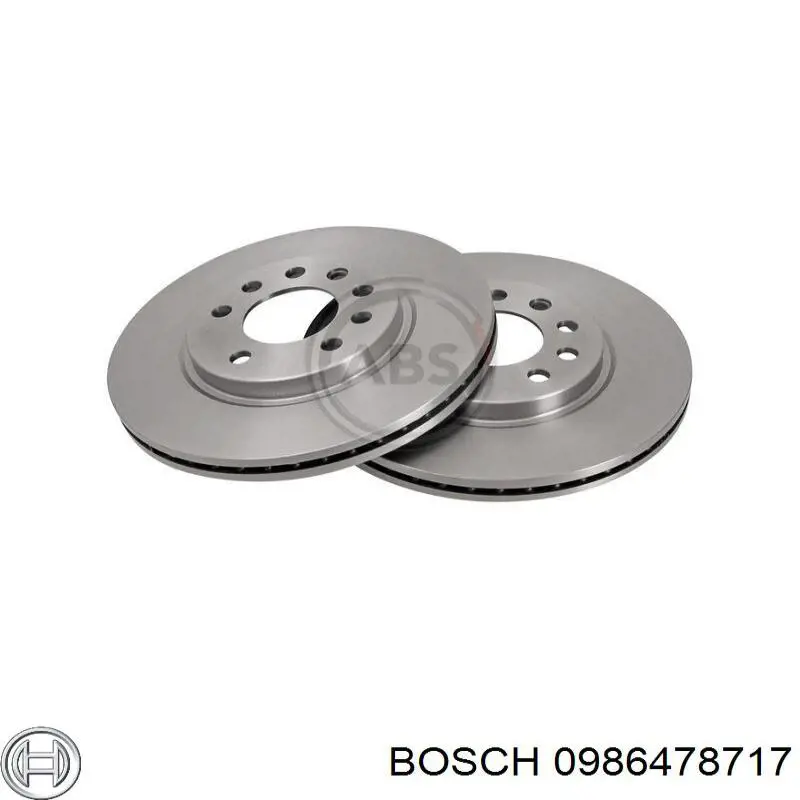 0986478717 Bosch диск гальмівний передній