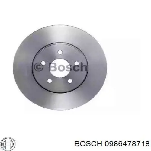 Гальмівні диски передні 0986478718 Bosch
