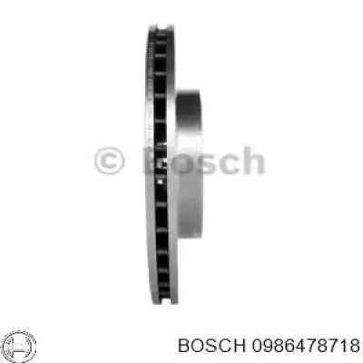 Диск гальмівний передній Bosch 0986478718