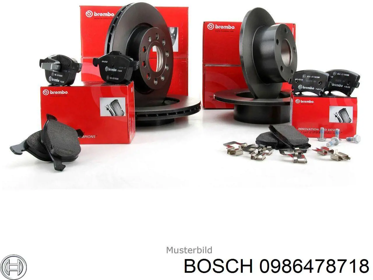 0986478718 Bosch Гальмо дискове переднє