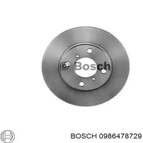 0986478729 Bosch диск гальмівний передній