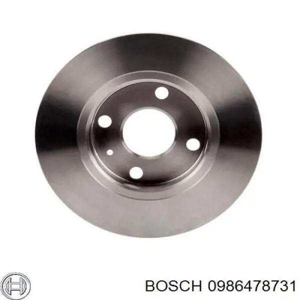 0986478731 Bosch диск гальмівний задній