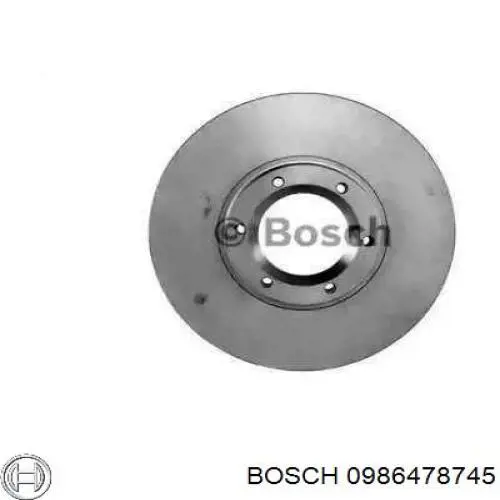 0986478745 Bosch диск гальмівний передній