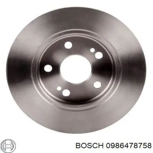 0986478758 Bosch диск гальмівний задній