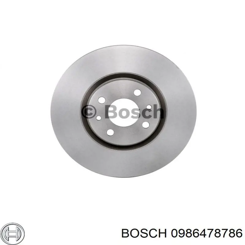 0986478786 Bosch диск гальмівний передній
