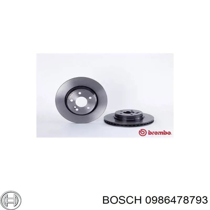Купити 0986478793 Bosch Диск заднього гальма