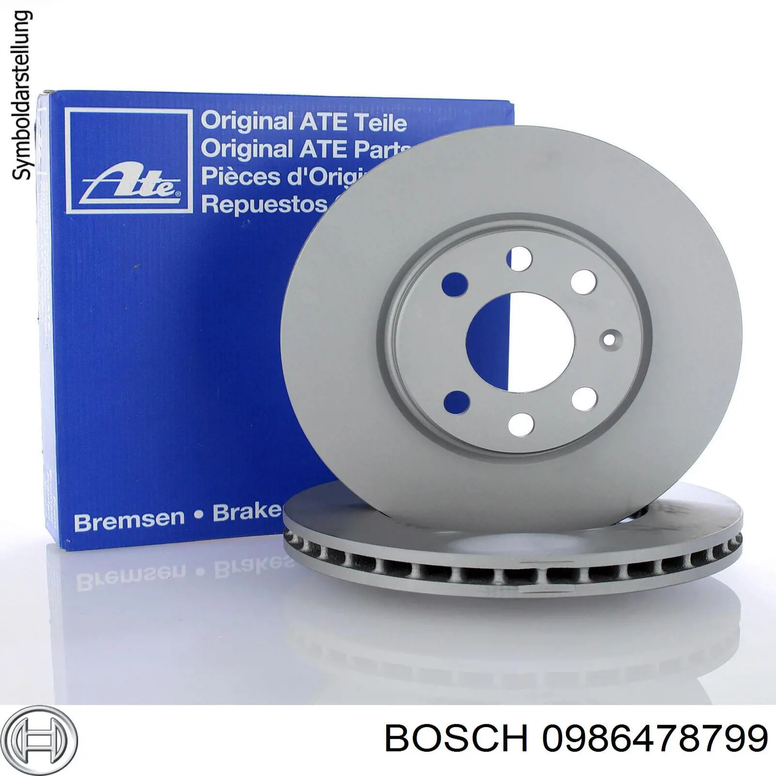 0986478799 Bosch диск гальмівний задній