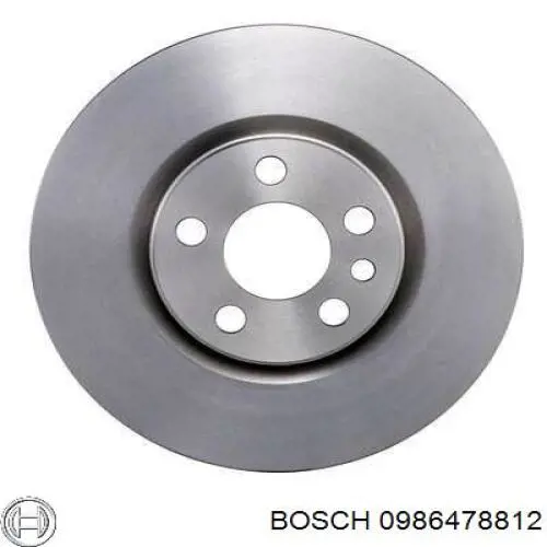 0986478812 Bosch диск гальмівний передній