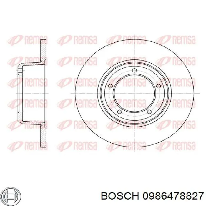 Гальмівні диски передні 0986478827 Bosch