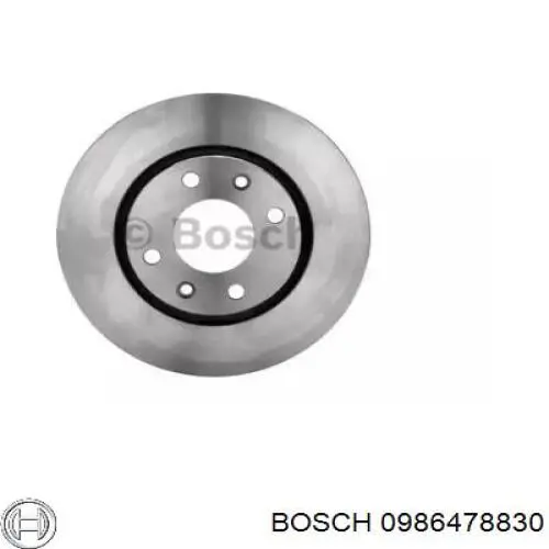 0986478830 Bosch диск гальмівний передній