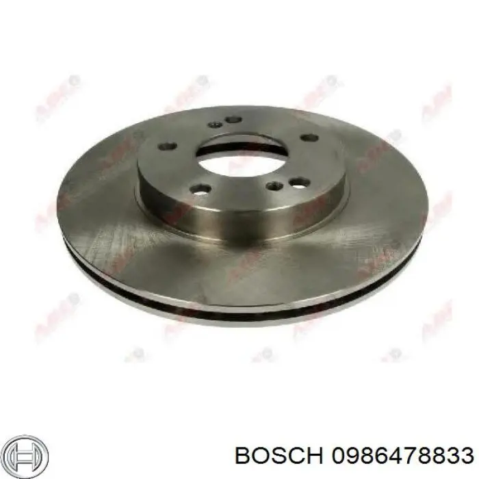 Диск гальмівний передній Bosch 0986478833