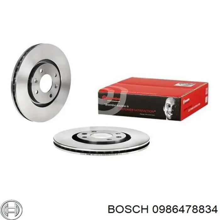 Диск переднього гальма Bosch 0986478834 ціна, від 32.64 USD