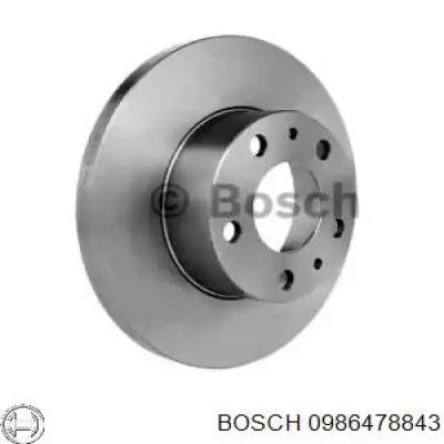 0986478843 Bosch диск гальмівний передній