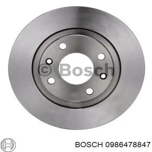 0986478847 Bosch диск гальмівний передній