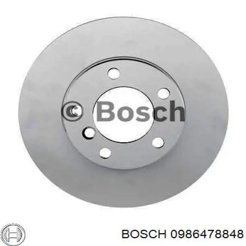 0986478848 Bosch диск гальмівний передній