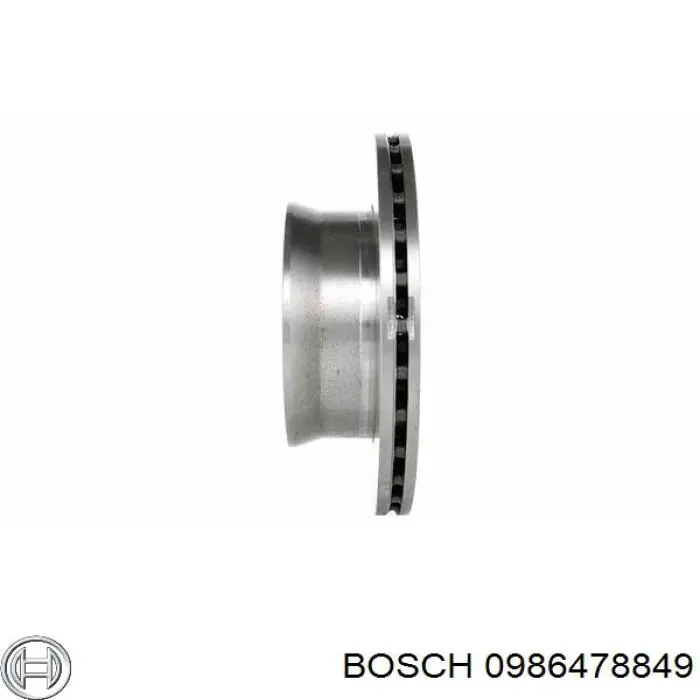 0986478849 Bosch Гальмо дискове переднє