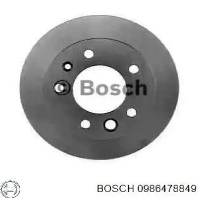 Диск переднього гальма Bosch 0986478849 ціна, від 42.10 USD