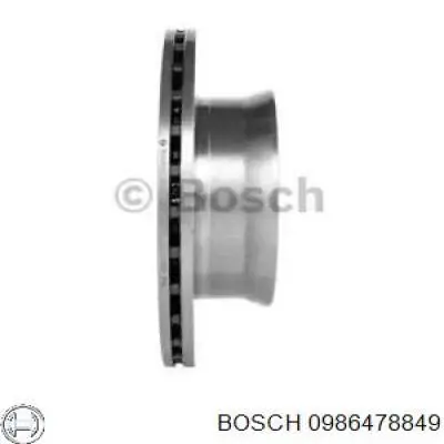 Купити 0986478849 Bosch Ротор гальмівний