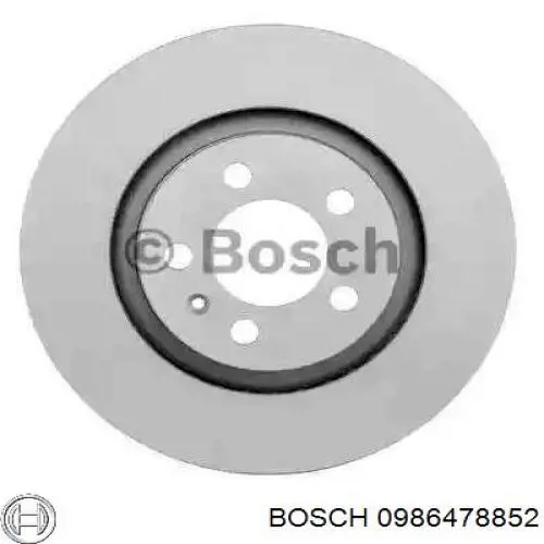 0986478852 Bosch диск гальмівний передній