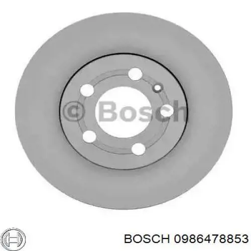 0986478853 Bosch диск гальмівний передній
