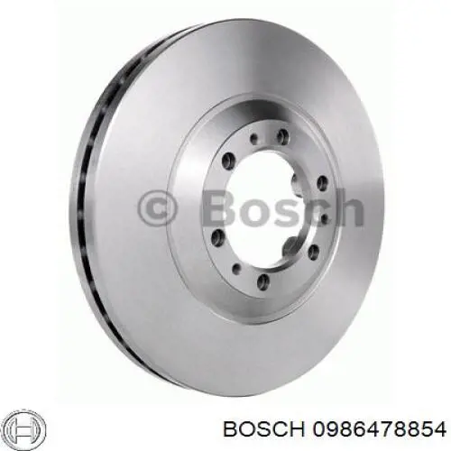 0986478854 Bosch диск гальмівний передній