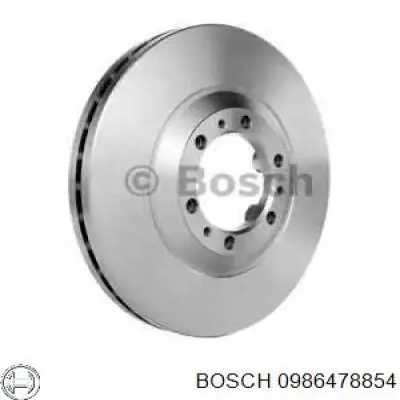 Гальмівні диски передні 0986478854 Bosch