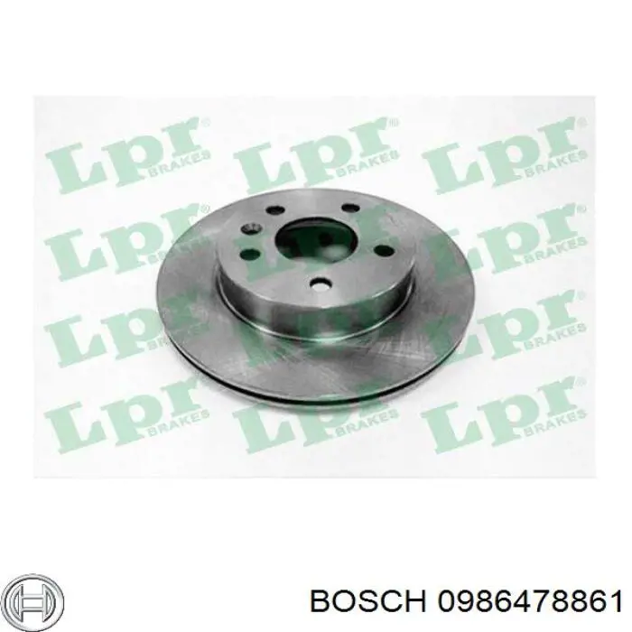 Диск переднього гальма Bosch 0986478861 ціна, від 36.50 USD