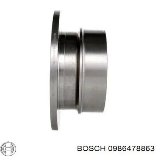 0986478863 Bosch диск гальмівний задній
