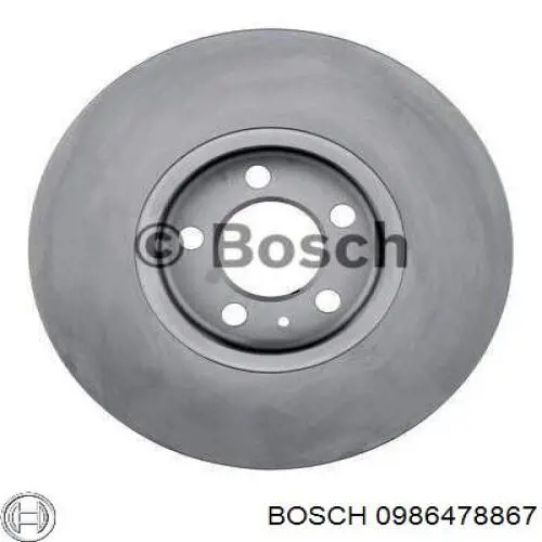 0986478867 Bosch диск гальмівний передній