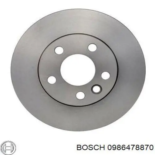 0986478870 Bosch диск гальмівний передній